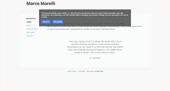 Desktop Screenshot of marcomarelli.net